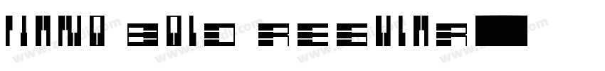 Piano Bold Regular字体转换